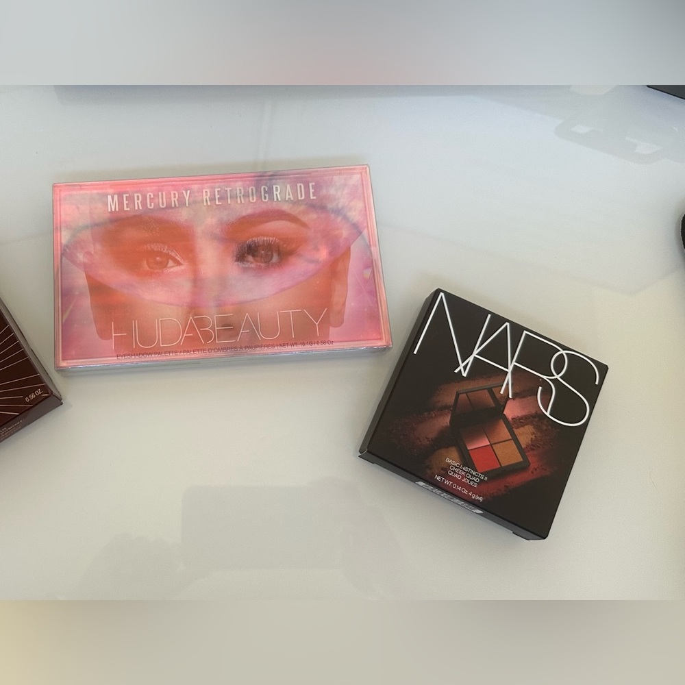 bundle of 2 palette NEW Huda beauty NARS CHEEK quad